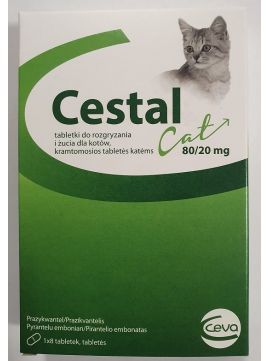 Cestal Cat Tabletki na Odrobaczanie 8 Tabletek